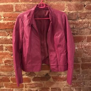 Last Chance Pink Leather Jacket
